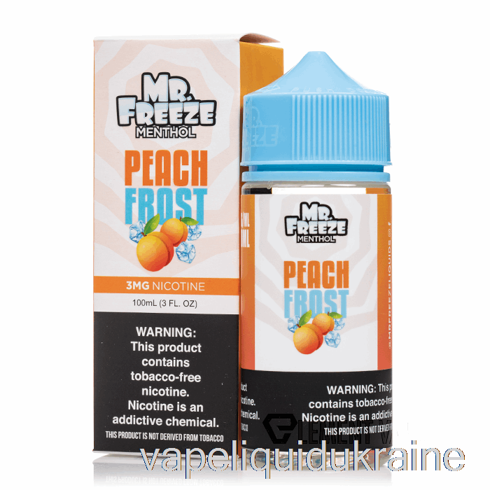 Vape Liquid Ukraine Peach Frost - Mr Freeze - 100mL 3mg